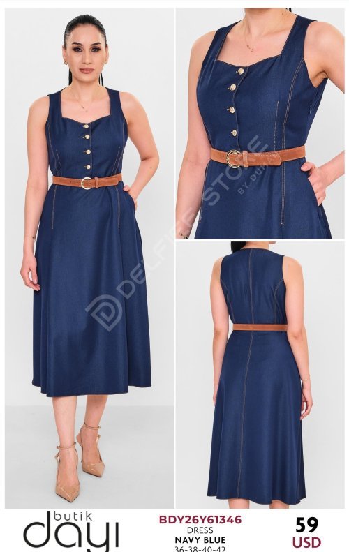 Платье BUTIK DAYI (Темно-синий, модель BDY26Y61346) оптом
