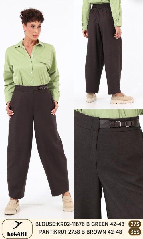 Брюки KOKART (Коричневый, модель KR01-2738) оптом