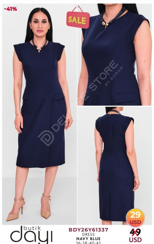 Платье BUTIK DAYI (Темно-синий, модель BDY26Y61337) оптом