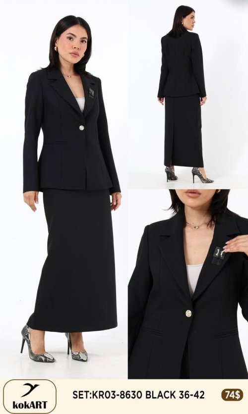 Костюмы и комплекты KOKART (Черный, модель KR03-8630) оптом