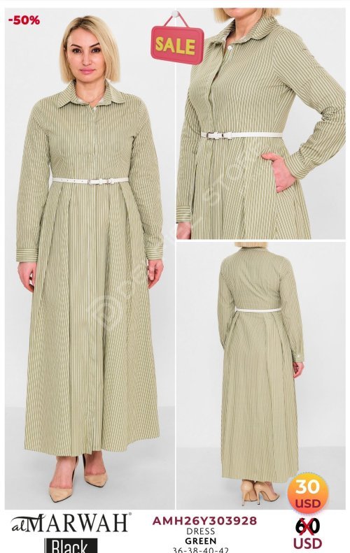 Платье Al Marwah (Зеленый, модель AMH26Y303928) оптом
