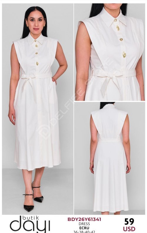 Платье BUTIK DAYI (Кремовый, модель BDY26Y61341) оптом