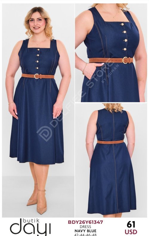 Платье BUTIK DAYI (Темно-синий, модель BDY26Y61347) оптом
