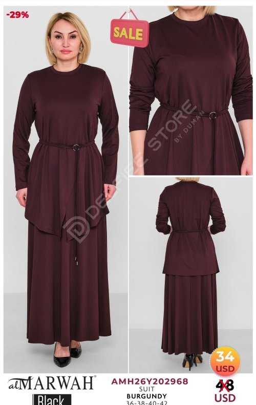 Комплект Al Marwah (Бордовый, модель AMH26Y202968) оптом