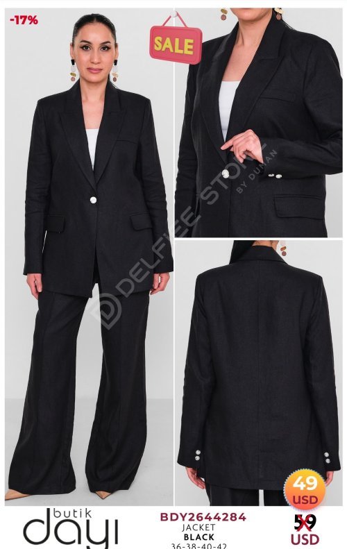 Жакет BUTIK DAYI (Черный, модель BDY2644284) оптом