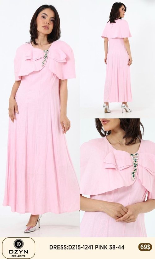 Платье DZYN EXCLUSIVE (Розовый, модель DZ15-1241) оптом