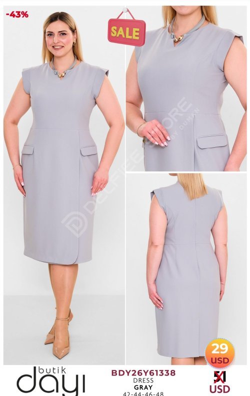 Платье BUTIK DAYI (Серый, модель BDY26Y61338) оптом