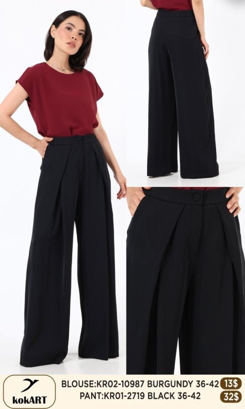 Блузка KOKART (Бордовый, модель KR02-10987) оптом