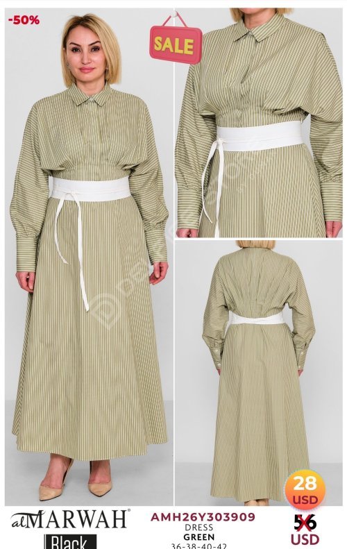 Платье Al Marwah (Зеленый, модель AMH26Y303909) оптом