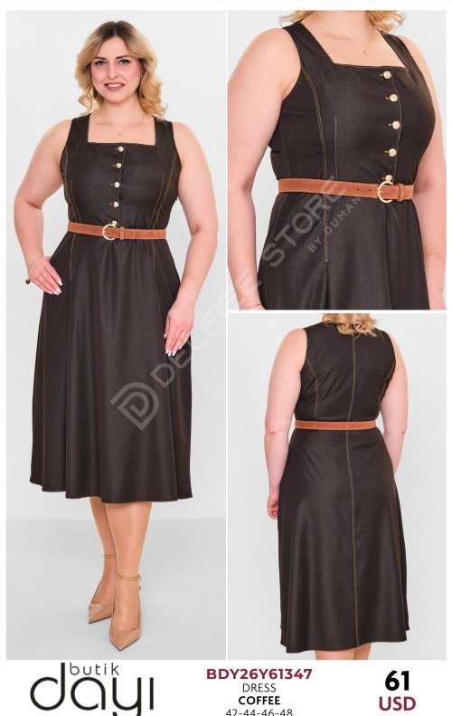 Платье BUTIK DAYI (Коричневый, модель BDY26Y61347) оптом