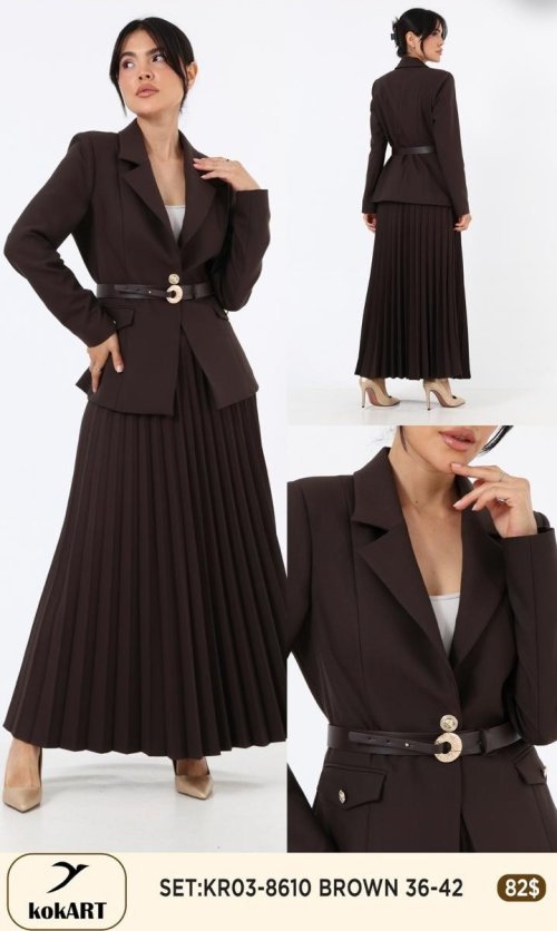 Костюмы и комплекты KOKART (Коричневый, модель KR03-8610) оптом