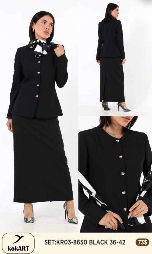 Костюмы и комплекты KOKART (Черный, модель KR03-8650) оптом