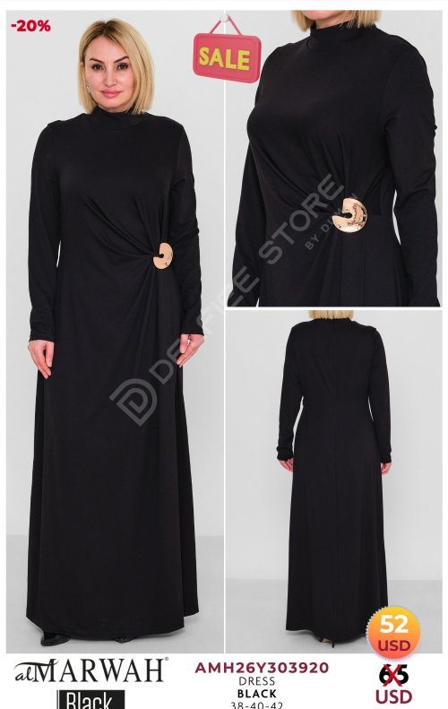 Платье Al Marwah (Черный, модель AMH26Y303920) оптом