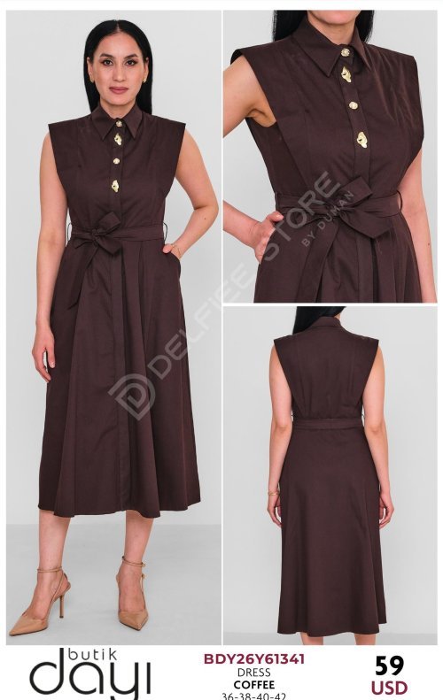 Платье BUTIK DAYI (Коричневый, модель BDY26Y61341) оптом