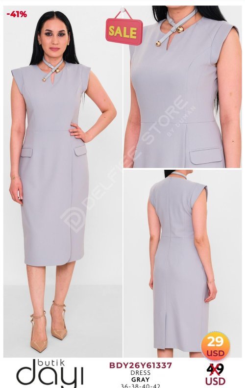 Платье BUTIK DAYI (Серый, модель BDY26Y61337) оптом