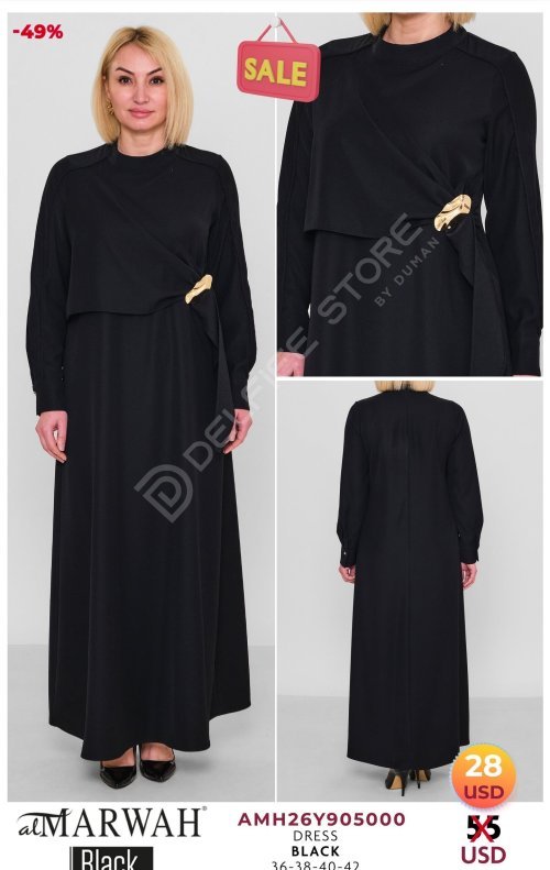 Платье Al Marwah (Черный, модель AMH26Y905000) оптом