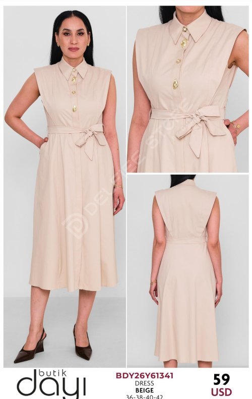Платье BUTIK DAYI (Бежевый, модель BDY26Y61341) оптом