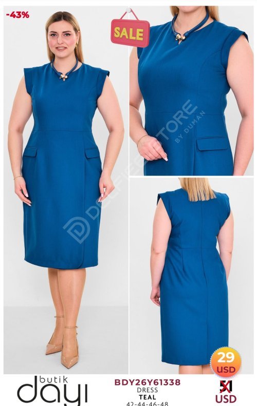 Платье BUTIK DAYI (Бирюзовый, модель BDY26Y61338) оптом
