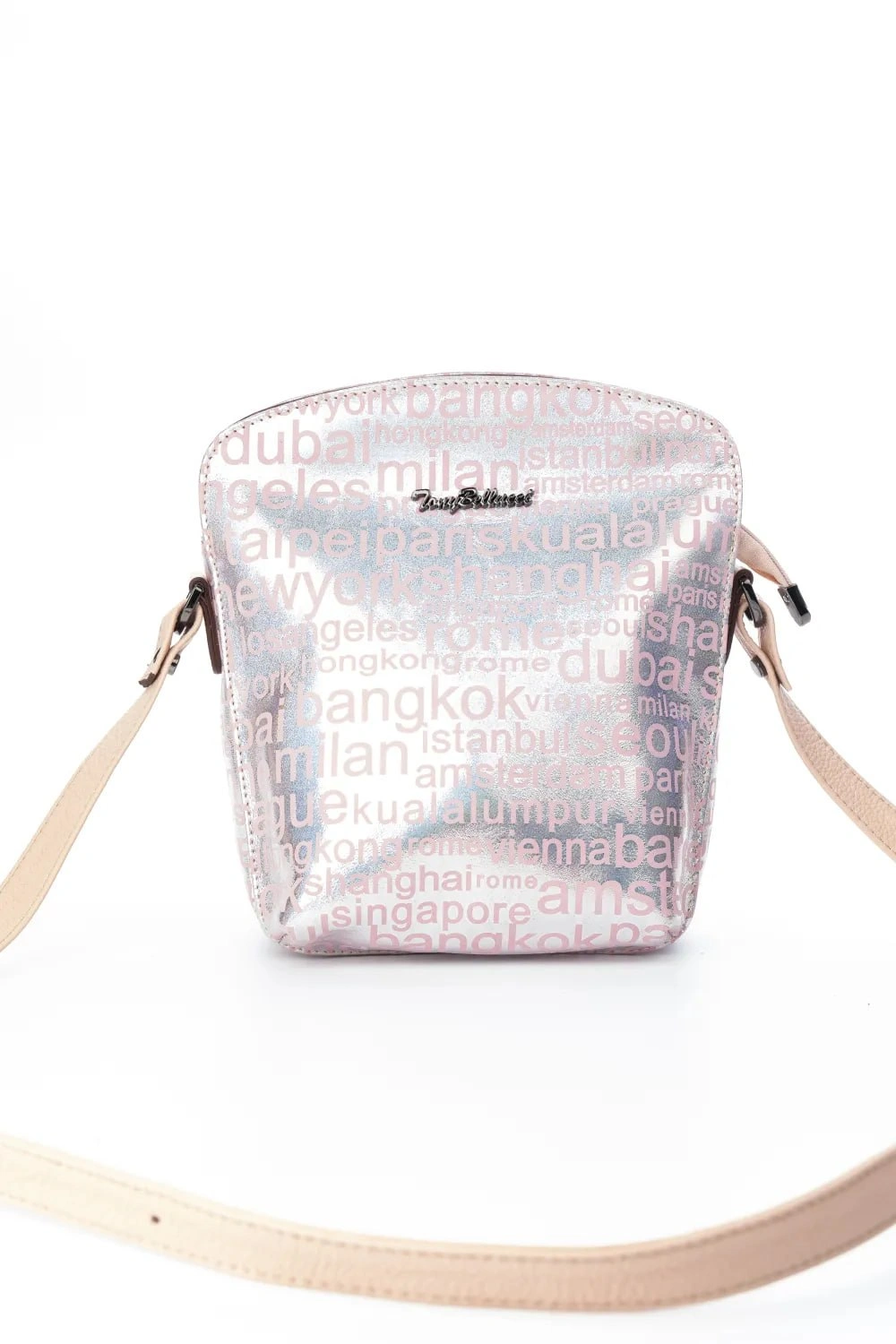 Кожаная сумка ENZO (Gümüş pembe, модель 2997-26-LEA-0003) оптом