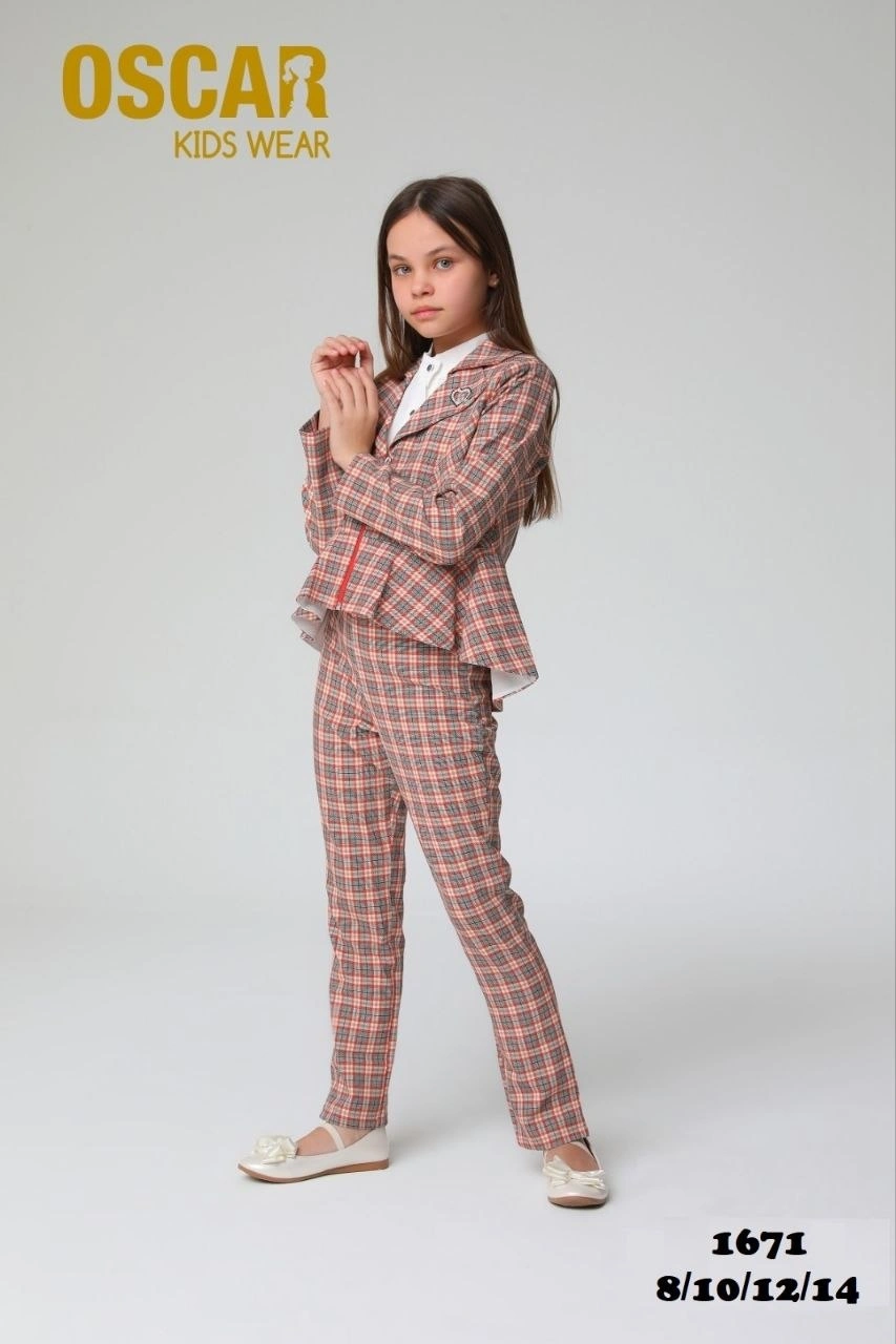 Платье OSKAR (Pembe- sarı - gri, модель 2977-26-DRS-0007) оптом