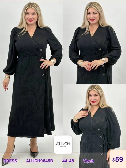 Платье A'LUCH (Black, модель ALUCH9645B) оптом