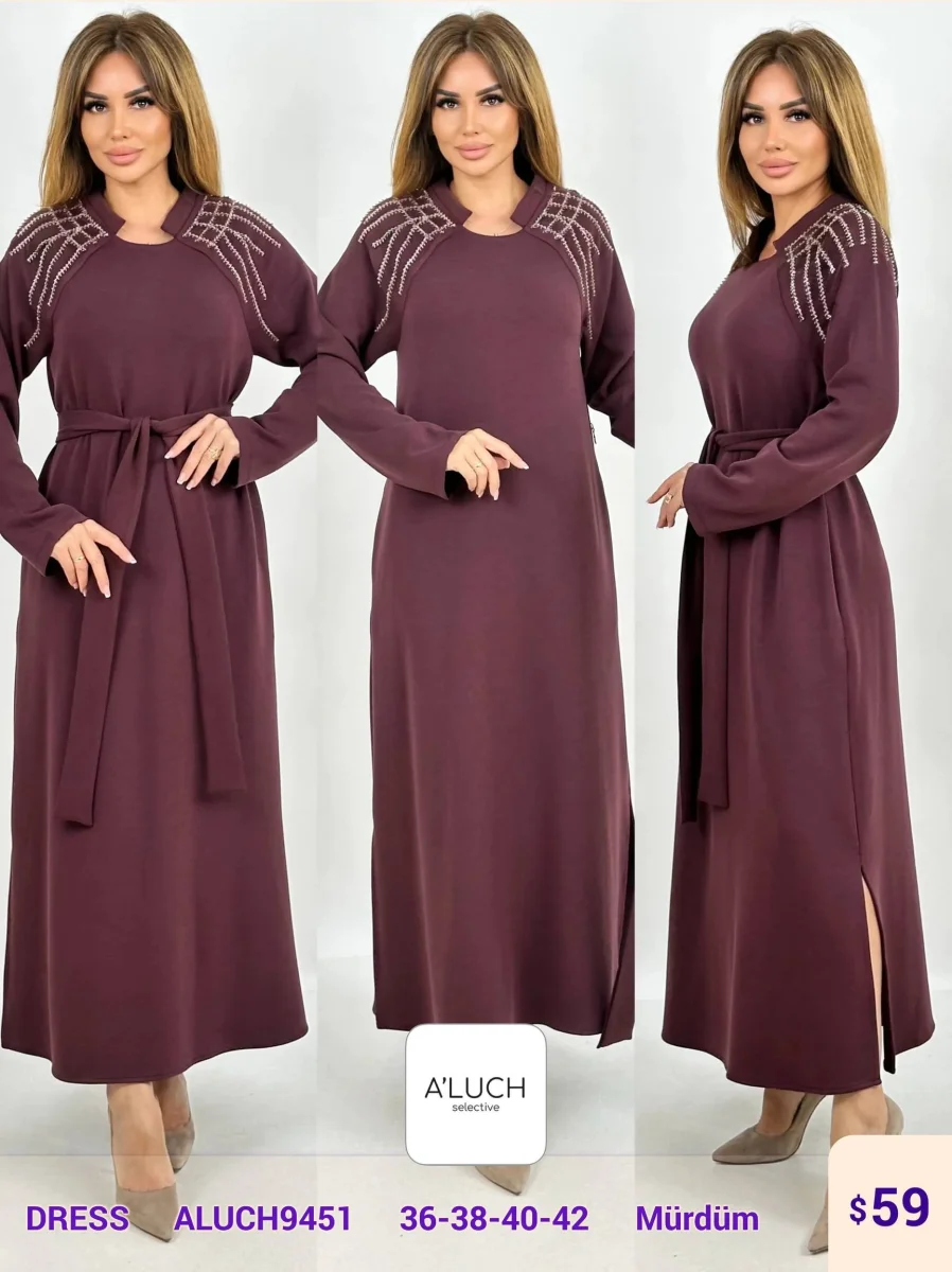 Платье A'LUCH (Purple, модель ALUCH9451) оптом
