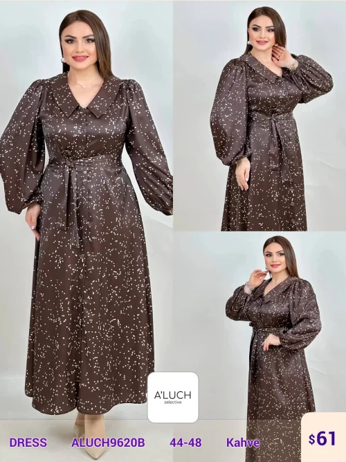 Платье A'LUCH (Brown, модель ALUCH9620B) оптом
