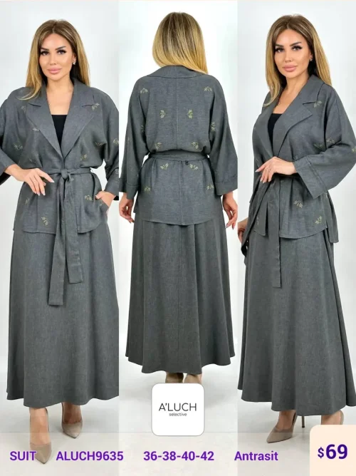 Костюмы и комплекты A'LUCH (Dark gray, модель ALUCH9635) оптом
