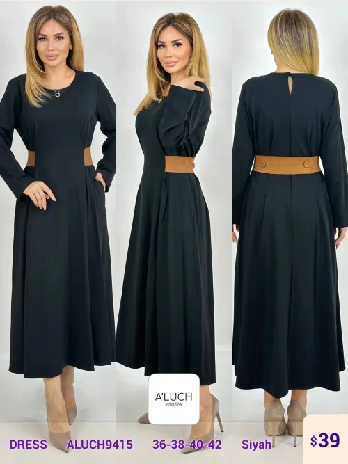 Платье A'LUCH (Black, модель ALUCH9415) оптом