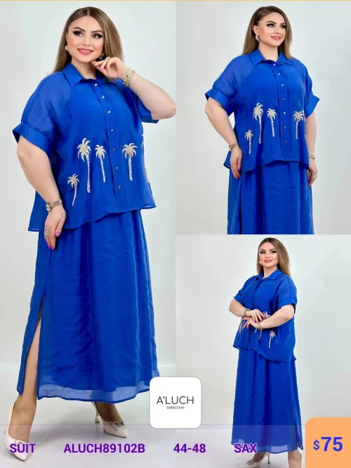 Костюм A'LUCH (Васильковый, модель ALUCH89102B) оптом