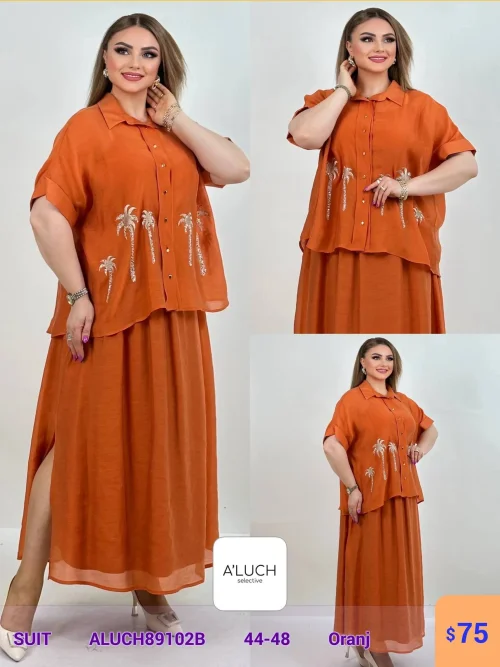 Костюм A'LUCH (Оранжевый, модель ALUCH89102B) оптом