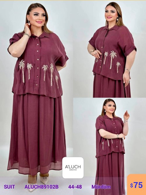 Костюм A'LUCH (Сливовый, модель ALUCH89102B) оптом
