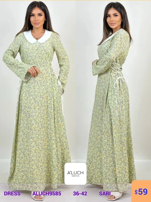 Платье A'LUCH (Желтый, модель ALUCH9585) оптом