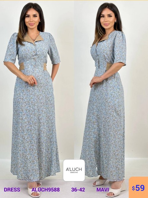 Платье A'LUCH (Синий, модель ALUCH9588) оптом