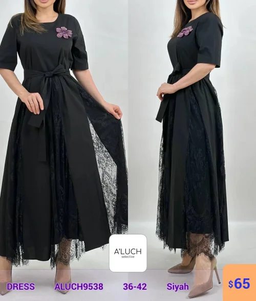 Платье A'LUCH (Черный, модель ALUCH9538) оптом