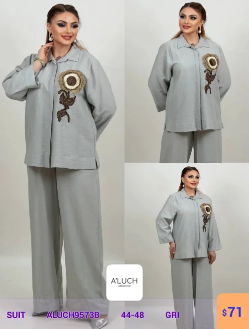 Костюм A'LUCH (Серый, модель ALUCH9573B) оптом
