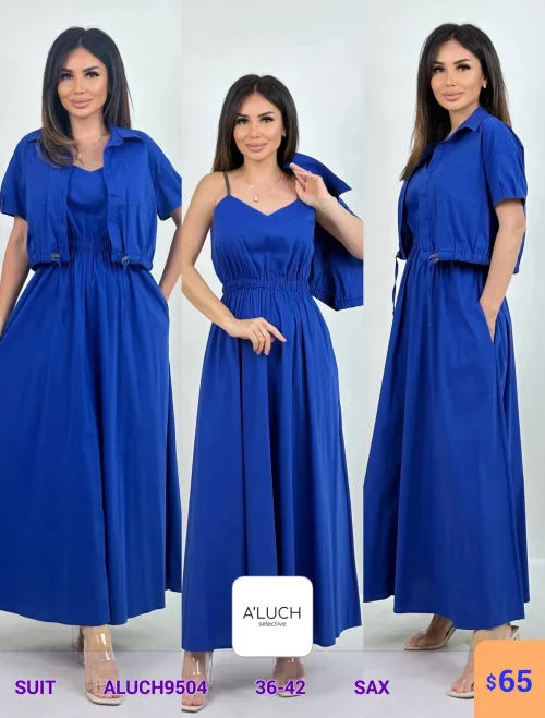 Костюм A'LUCH (Васильковый, модель ALUCH9504) оптом