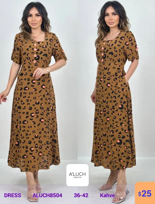 Платье A'LUCH (Коричневый, модель ALUCH8504) оптом