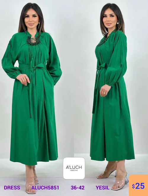 Платье A'LUCH (Зеленый, модель ALUCH5851) оптом