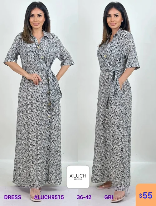 Платье A'LUCH (Серый, модель ALUCH9515) оптом