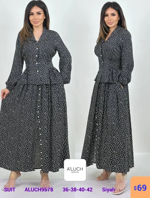 Костюм A'LUCH (Черный, модель ALUCH9578) оптом