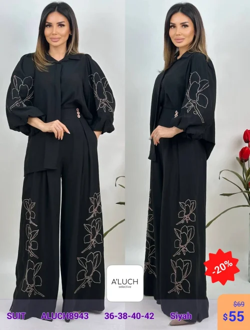 Костюм A'LUCH (Черный, модель ALUCH8943) оптом
