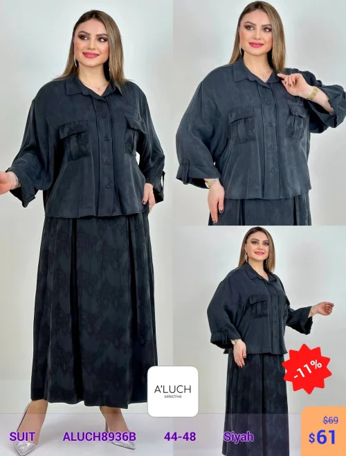 Костюм A'LUCH (Черный, модель ALUCH8936B) оптом