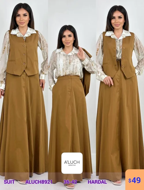 Костюм A'LUCH (Кэмэл, модель ALUCH8921) оптом