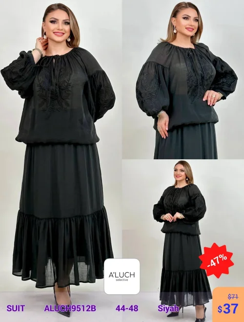 Костюм A'LUCH (Черный, модель ALUCH9512B) оптом