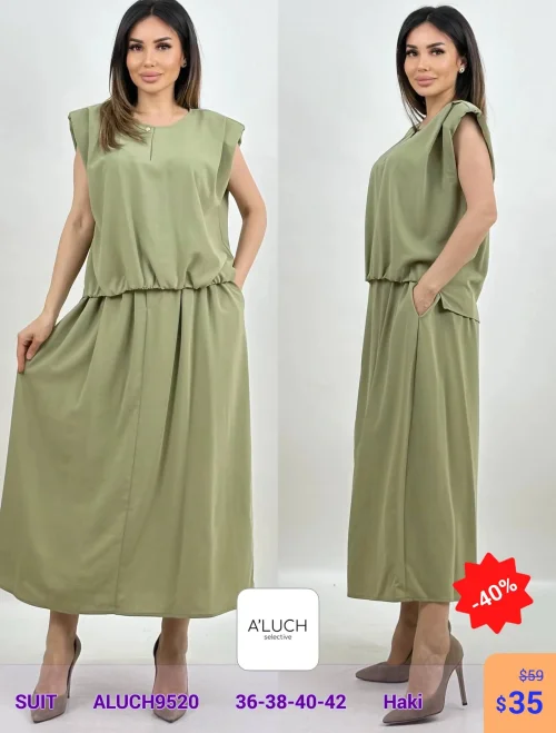 Костюм A'LUCH (Оливковый, модель ALUCH9520) оптом