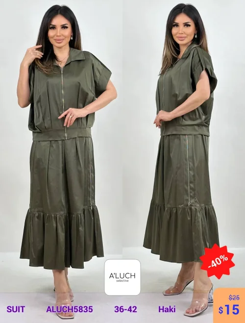 Костюм A'LUCH (Оливковый, модель ALUCH5835) оптом