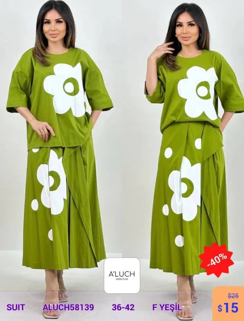 Костюм A'LUCH (Зеленый, модель ALUCH58139) оптом