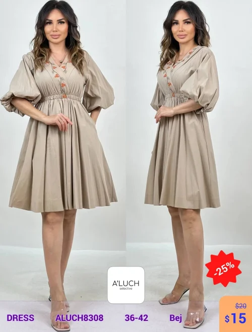 Платье A'LUCH (Бежевый, модель ALUCH8308) оптом