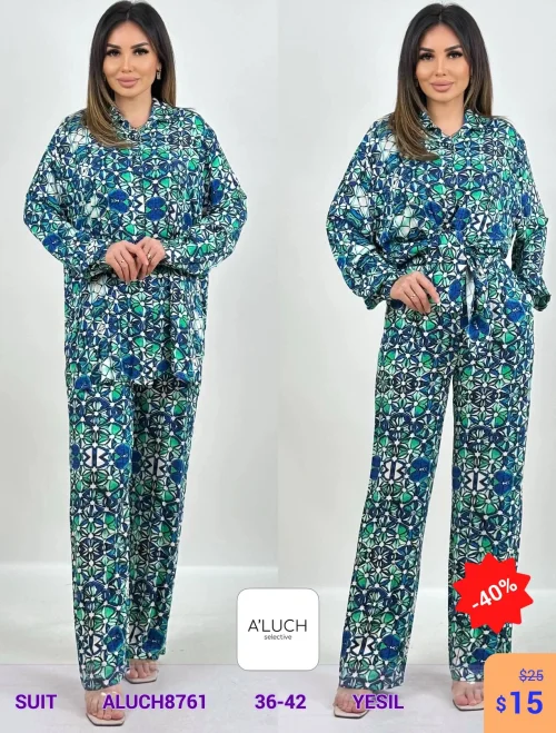 Костюм A'LUCH (Зеленый, модель ALUCH8761) оптом